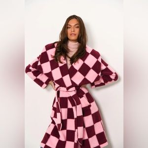 NWT Juni Checkered Coat - Hutch Design
